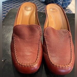 Excellent pre owned condition Nurture slip on leather mules